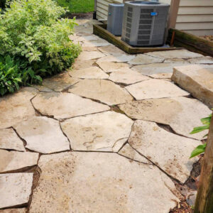 Photo of power washed brick pavers